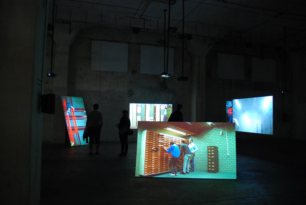 Ginta Tinte Vasermane, Working Frames, 2014, 5-channel video installation