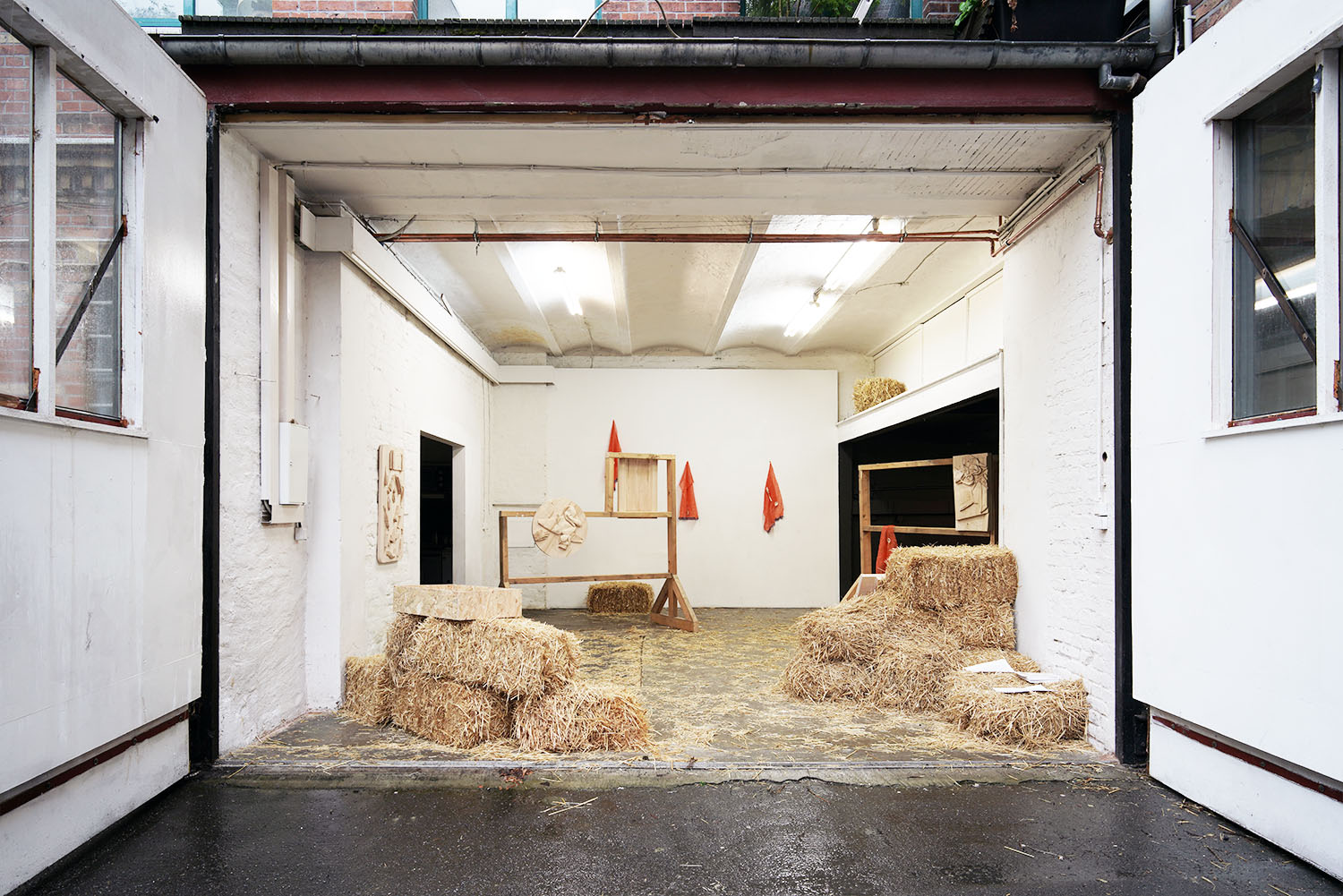 The Photo shows an installation view of Herfurtner's solo exhibition 