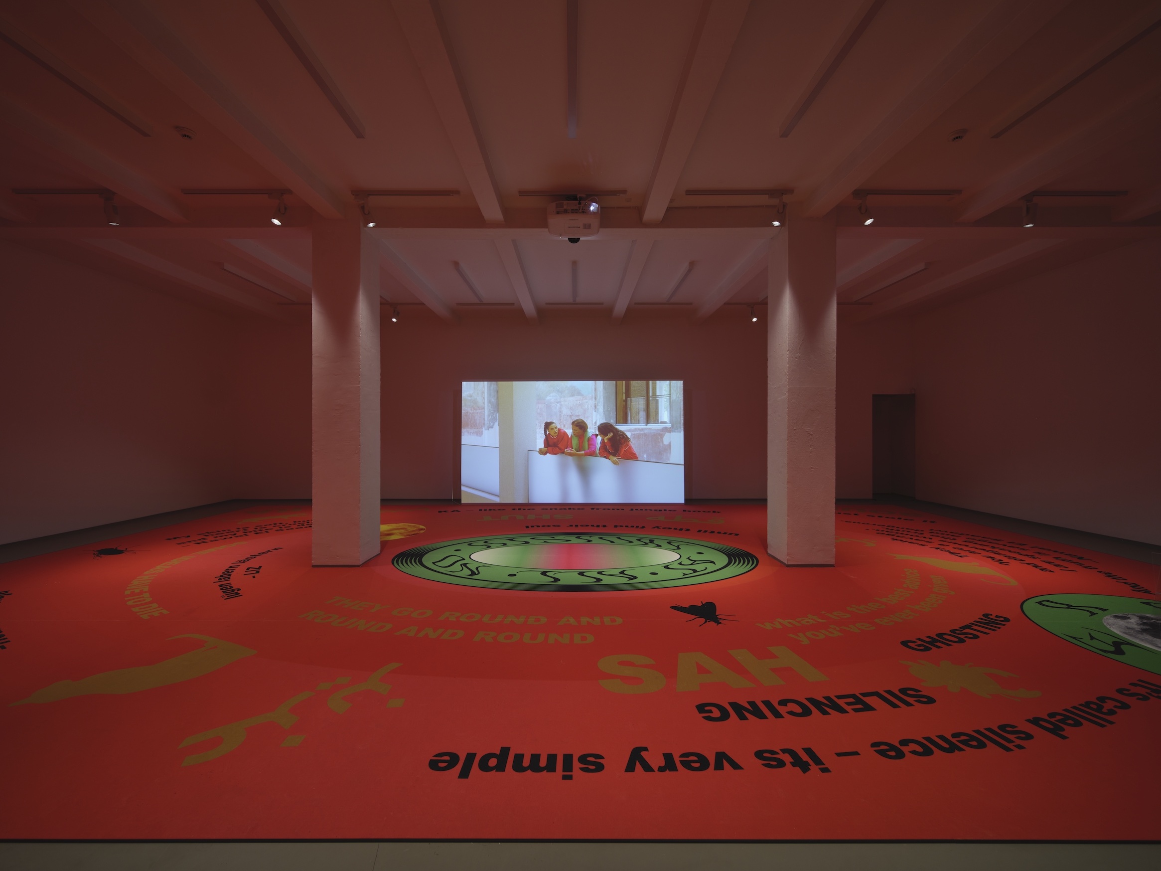 Installation view: Dina El Kaisy Friemuth: No History at All (2021), O–Overgaden. Photo by Anders Sune Berg.