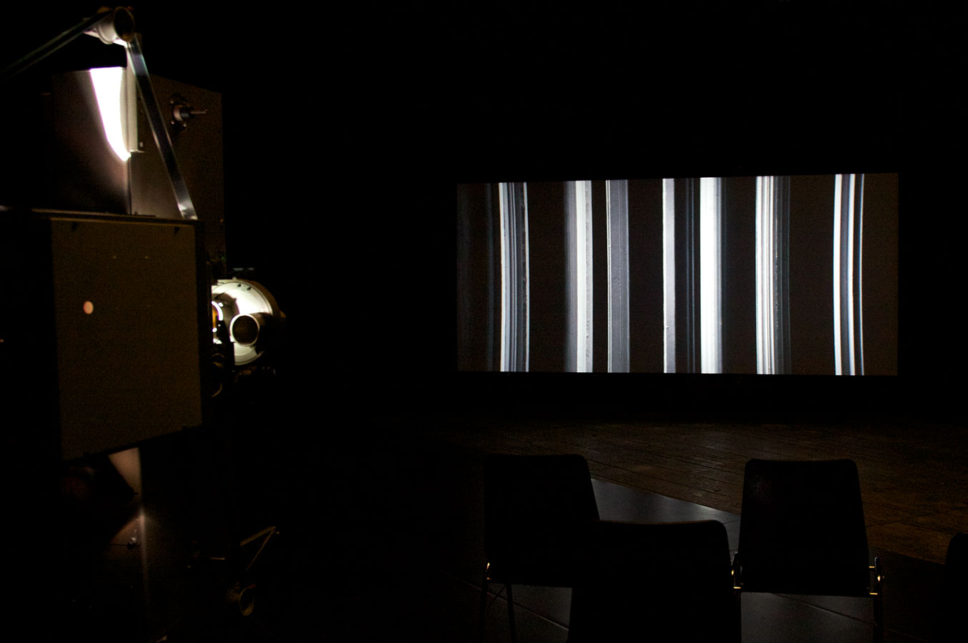 exhibition view, 35mm Film installation, Academy of Fine Arts, Vienna