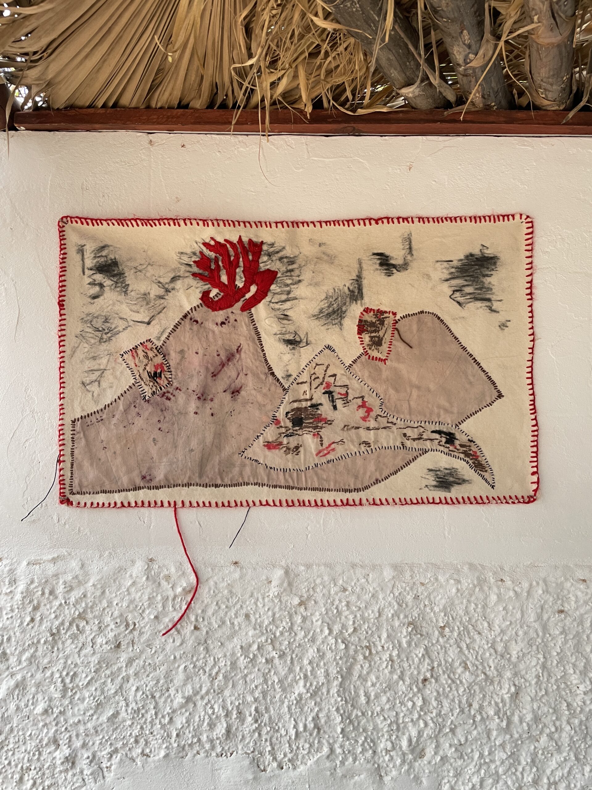 embroidery made during my artistic residency at Fuerteventura, Canary Islands.